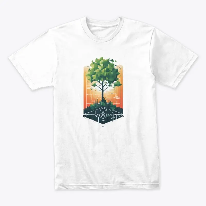 Digital Nature Fusion Tee